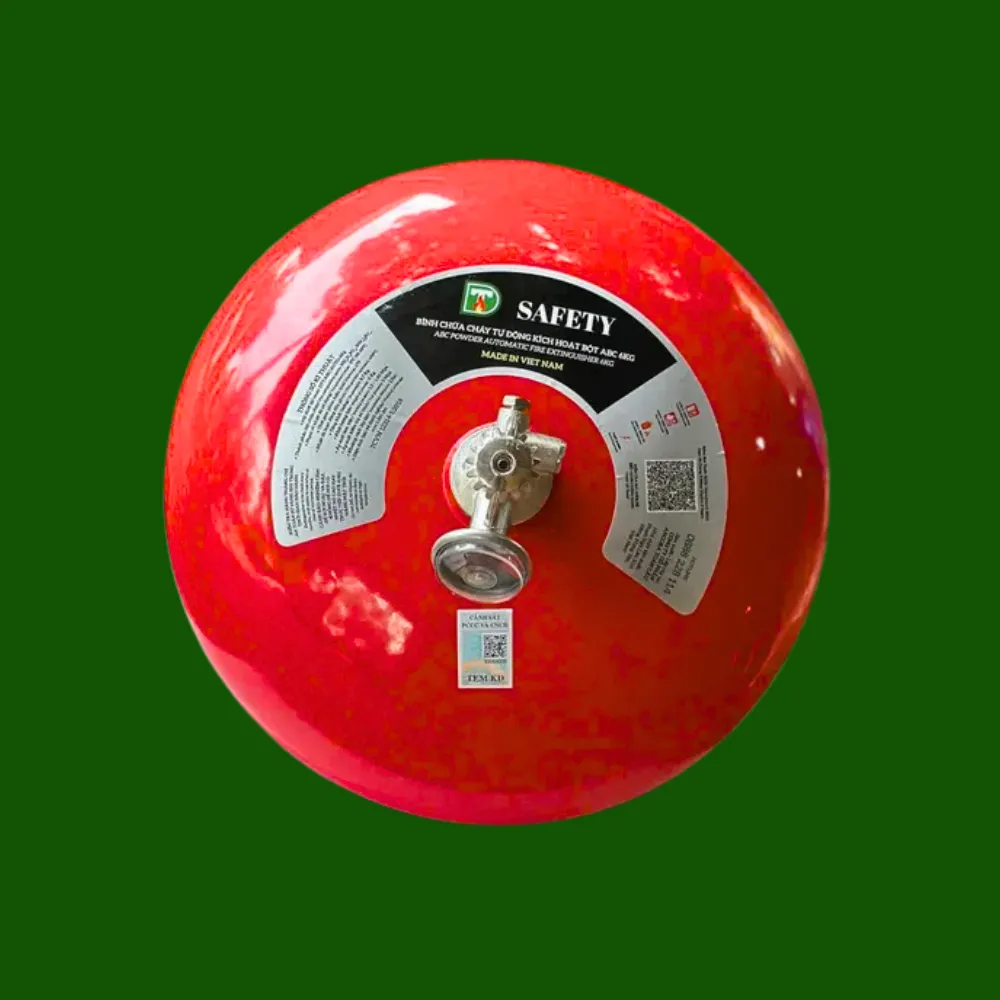 Bình SAFETY chữa cháy tự động bột ABC 6kg + Tem PCCC 2025