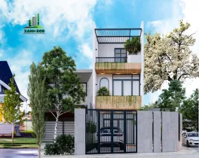 Gợi ý mẫu nhà phố đẹp đầy đủ công năng cho gia đình trẻ