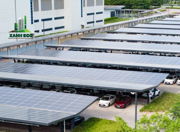 Lắp đặt điện mặt trời cho bãi giữ xe 